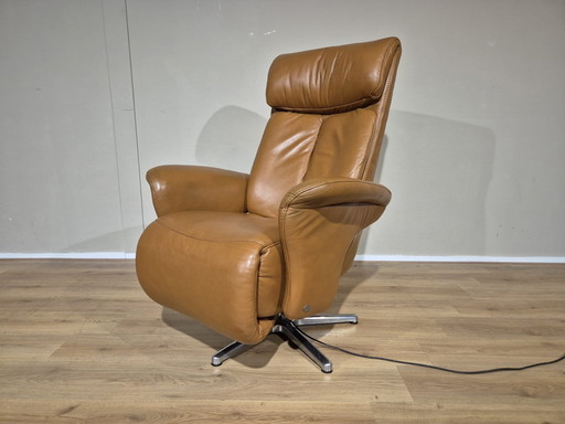 Easy Sit 550 - Relaxfauteuil - Cognac - Leder - Elektrisch