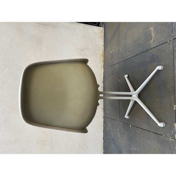 Image 1 of Paar vintage glasvezel en kunstleren La Fonda stoelen van Charles en Ray Eames voor Herman Miller, 1960