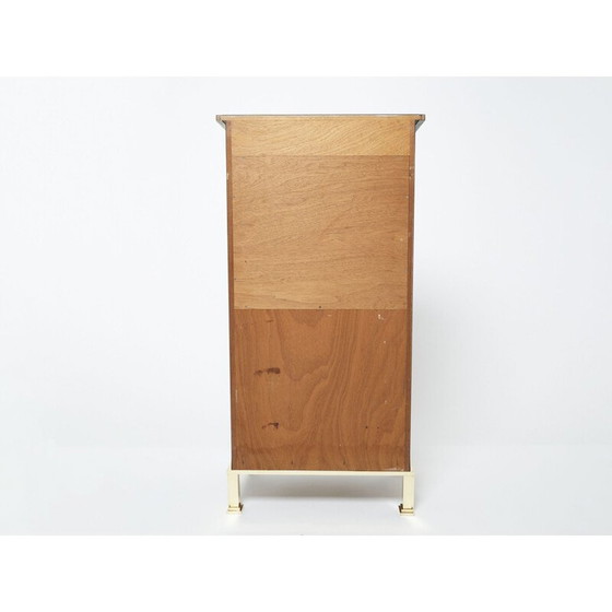 Image 1 of Vintage secretaire in lak en messing van Jansen, 1970