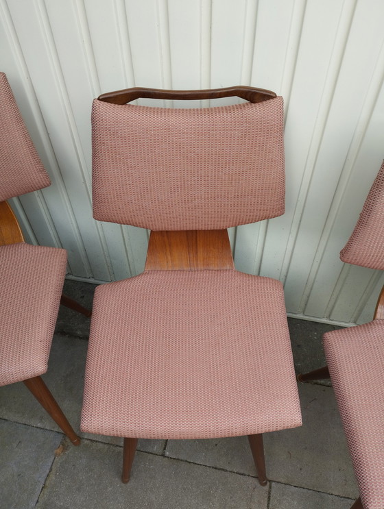 Image 1 of 3x Vintage Eetkamer Stoelen