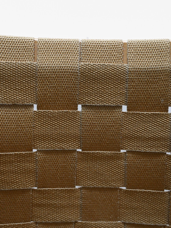 Image 1 of Vintage 'Pernilla' stoel en Ottoman van Bruno Mathsson, 1960S Scandinavisch ontwerp, gebogen hout en geweven zitting