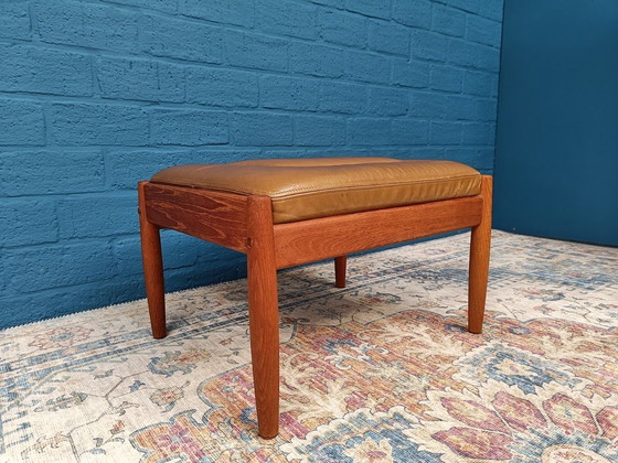 Image 1 of Vintage Design Fauteuil met voetenbank, Jaren '60