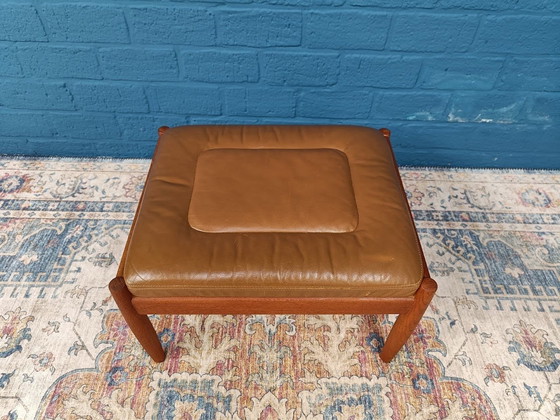 Image 1 of Vintage Design Fauteuil met voetenbank, Jaren '60