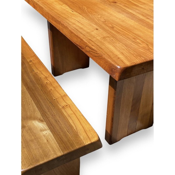 Image 1 of Vintage eetset door Pierre Chapo, 1970