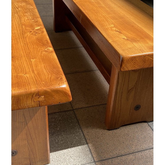 Image 1 of Vintage eetset door Pierre Chapo, 1970