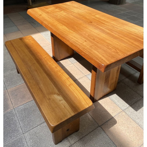 Image 1 of Vintage eetset door Pierre Chapo, 1970