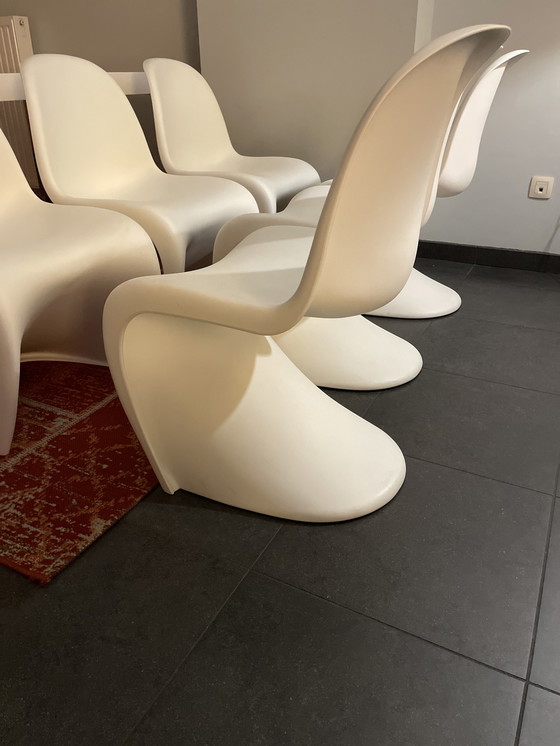 Image 1 of 6x Vitra Verner Panton Stoelen