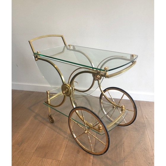 Image 1 of Vintage serveertafel uit het Baguès-huis, Frankrijk 1940