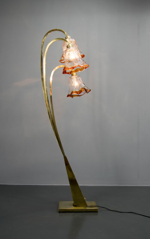 Vloerlamp van Murano glas, Italië, 1980S