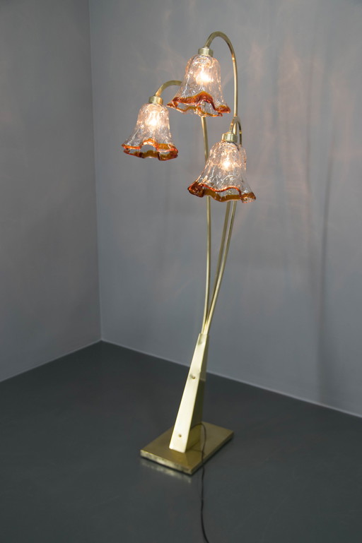 Vloerlamp van Murano glas, Italië, 1980S