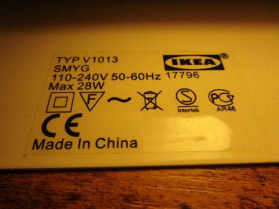 Image 1 of Vintage Ikea-Bedlamp Met Verstelbare Kap