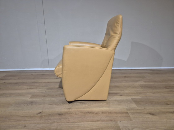 Image 1 of 2X Jori Vinci Fauteuils - Geel - Leder - Design - Topstaat