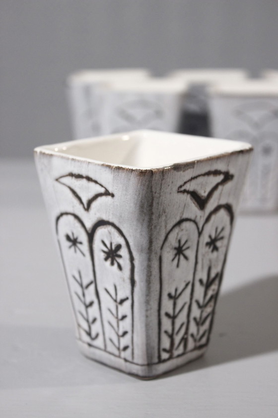 Image 1 of Whisky Set Vallauris Likeur 1950S Stijl Capron Barbier Reynaud Cimal