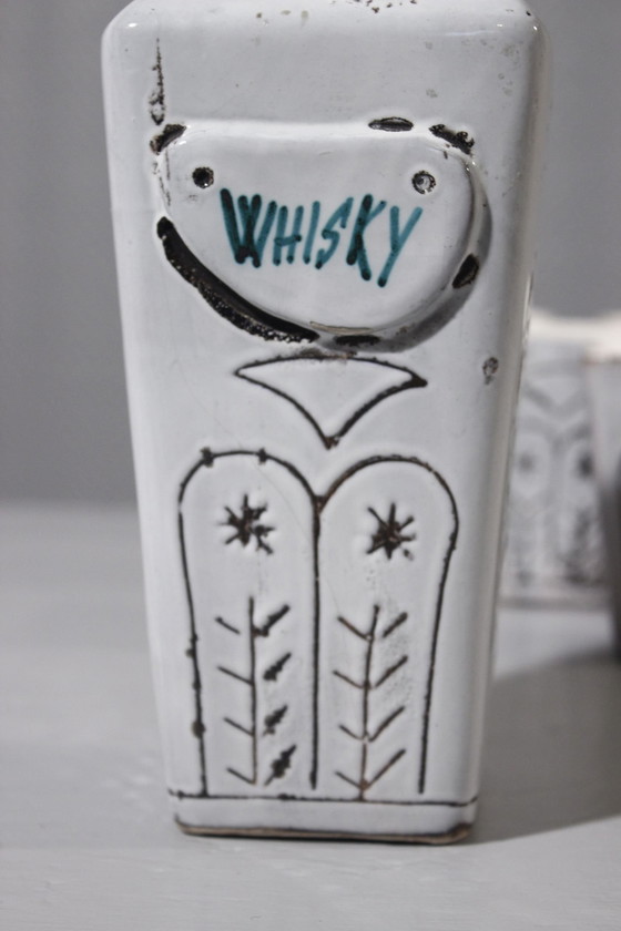 Image 1 of Whisky Set Vallauris Likeur 1950S Stijl Capron Barbier Reynaud Cimal