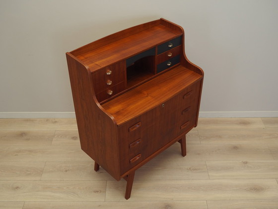 Image 1 of Teakhouten secretaire, Deens ontwerp, 1970S, Productie: Denemarken