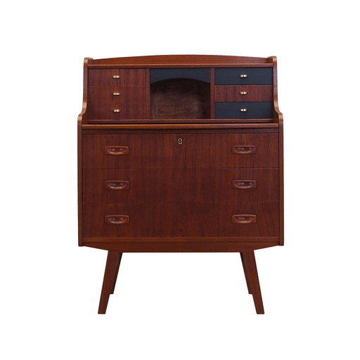 Teakhouten secretaire, Deens ontwerp, 1970S, Productie: Denemarken