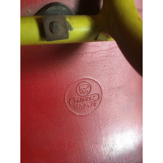 Image 1 of Paar vintage bakelieten houten stoelen van Elmar Flototto voor Pagholz, 1950