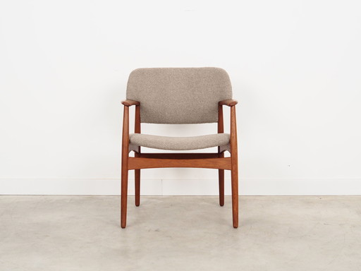 Eikenhouten fauteuil, Deens ontwerp, 1960S, Ontwerper: Ejner Larsen & Aksel Bender Madsen, Productie: Fritz Hansen