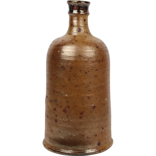 Vintage steengoed fles van Pierre Digan, 1950