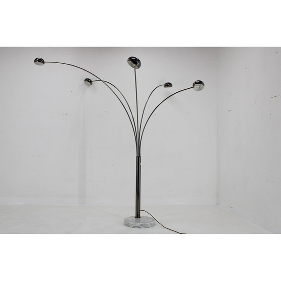 Image 1 of Vintage Cottex vloerlamp met 5 armen, marmeren voet, Zweden 1970