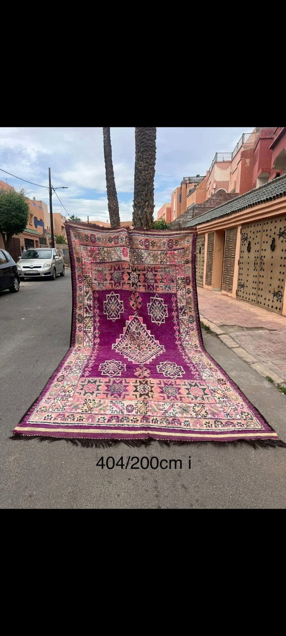 Image 1 of Vintage Berber Vloerkleed Handgemaakt In Marokko 200×404 Cm
