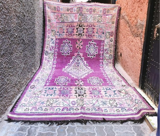 Vintage Berber Vloerkleed Handgemaakt In Marokko 200×404 Cm