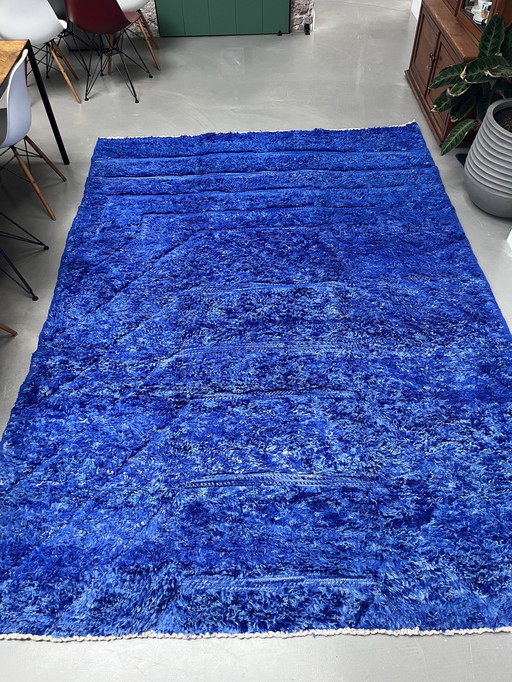 Vloerkleed Blauw Berber