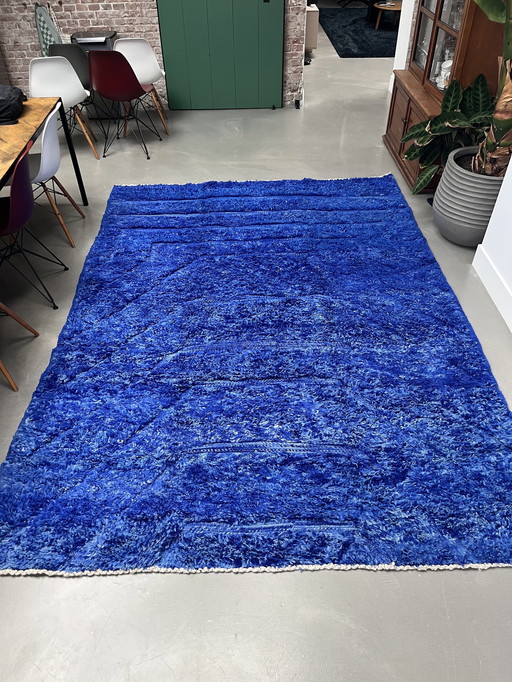 Vloerkleed Blauw Berber