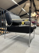Leolux Gazetta Fauteuil zwart leer 