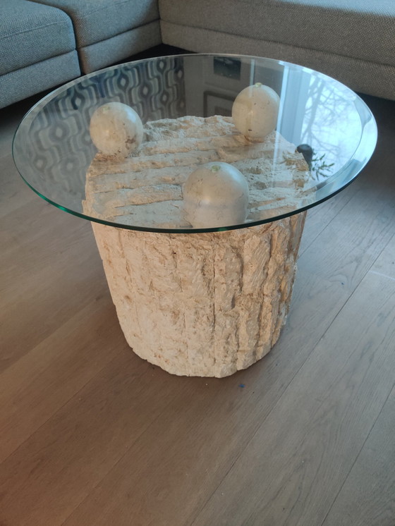 Image 1 of Magnussen Ponte Fossil Stone Mactan Coffee Table