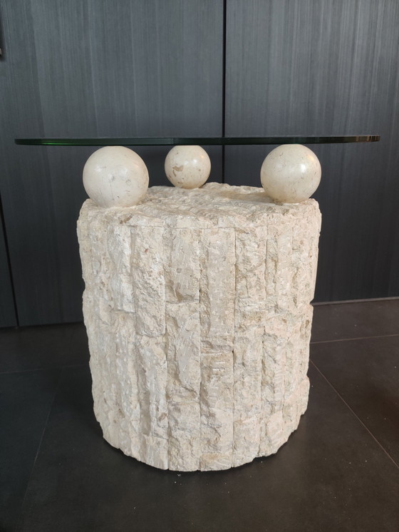 Image 1 of Magnussen Ponte Fossil Stone Mactan Coffee Table