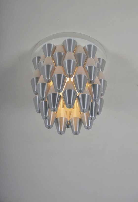 Image 1 of Zeldzame Plafondlamp 'Ludiek' Door Raak, Jaren '60