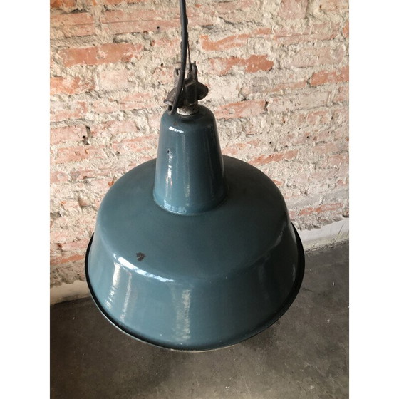 Image 1 of Plafondlamp Mid century Industrieel Factoryfrom Wikasy A23, jaren 1950