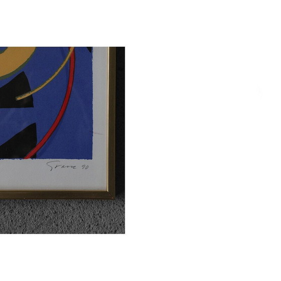 Image 1 of Vintage schilderij van Knut Grane, 1990