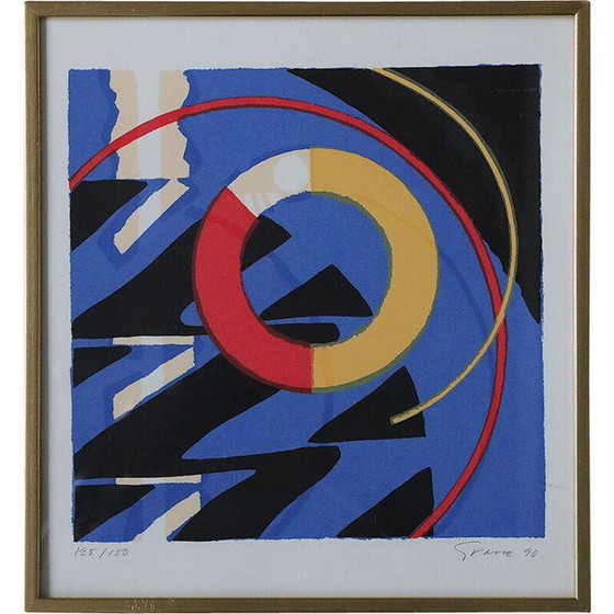 Image 1 of Vintage schilderij van Knut Grane, 1990