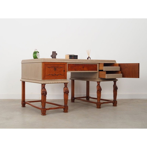 Image 1 of Vintage eikenhouten bureau, Denemarken 1950