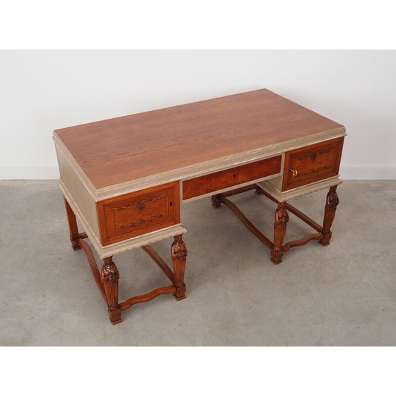 Image 1 of Vintage eikenhouten bureau, Denemarken 1950