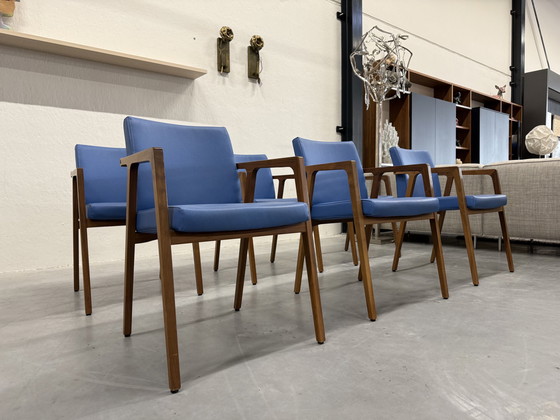 Image 1 of 6 Harvink Splinter Eerkamerstoelen Blauw