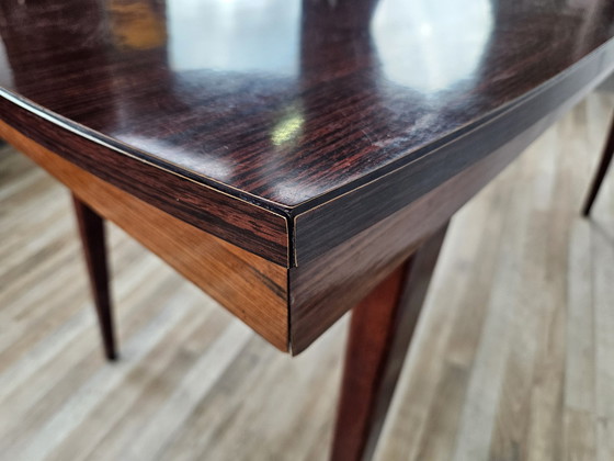 Image 1 of Mid Century Rosewood Laminaat Eettafel