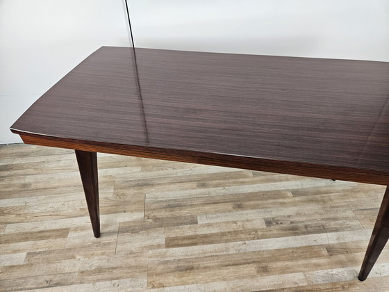 Image 1 of Mid Century Rosewood Laminaat Eettafel