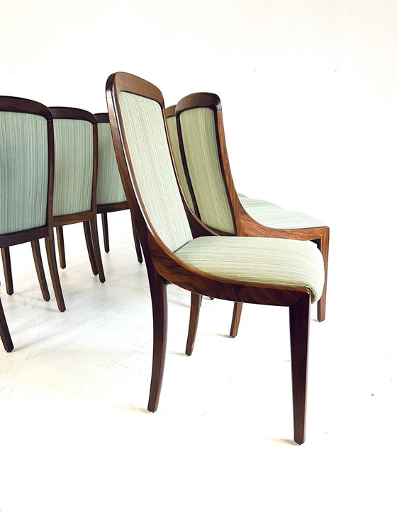 Image 1 of Set Van 8 Vintage Eetkamerstoelen ‘60