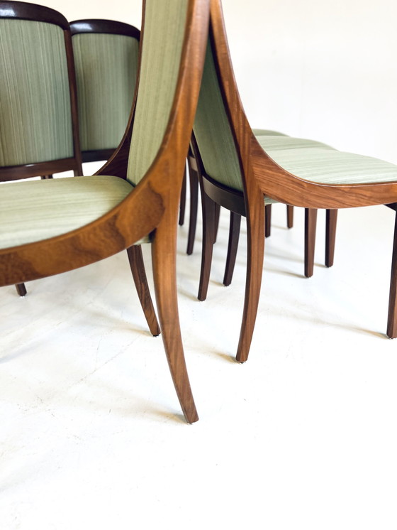 Image 1 of Set Van 8 Vintage Eetkamerstoelen ‘60