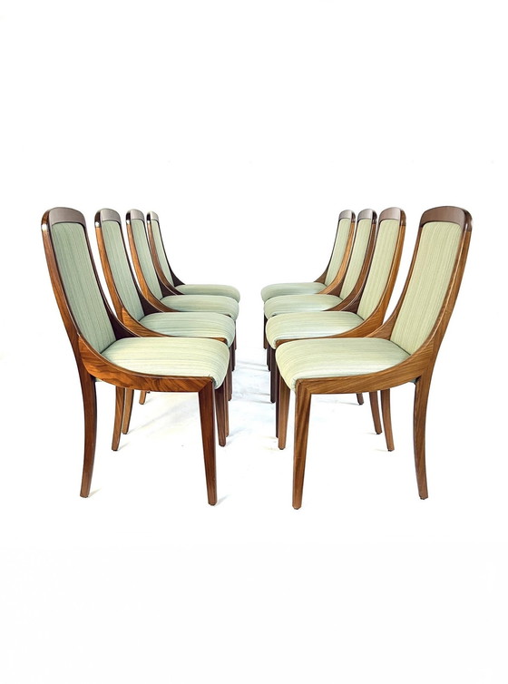 Image 1 of Set Van 8 Vintage Eetkamerstoelen ‘60