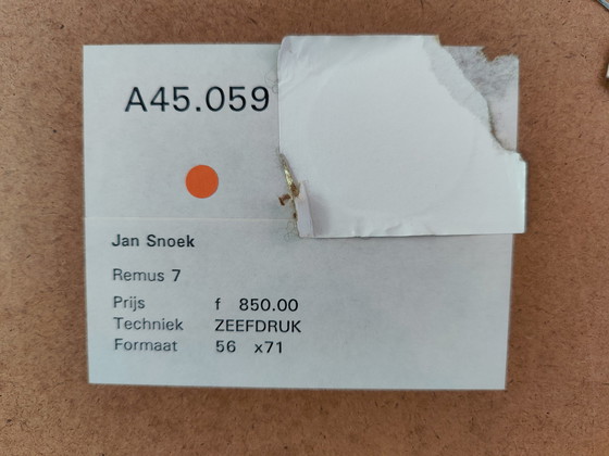 Image 1 of Jan Snoeck "Remus 7" zeefdruk