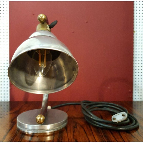 Image 1 of Vintage metalen bureaulamp, Frankrijk 1950