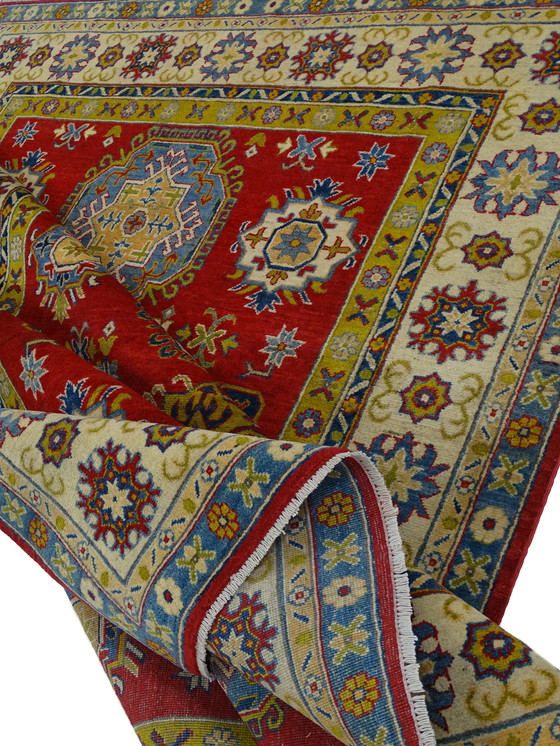 Image 1 of Kazak - 302 x 201 cm - Handgeknoopt vloerkleed