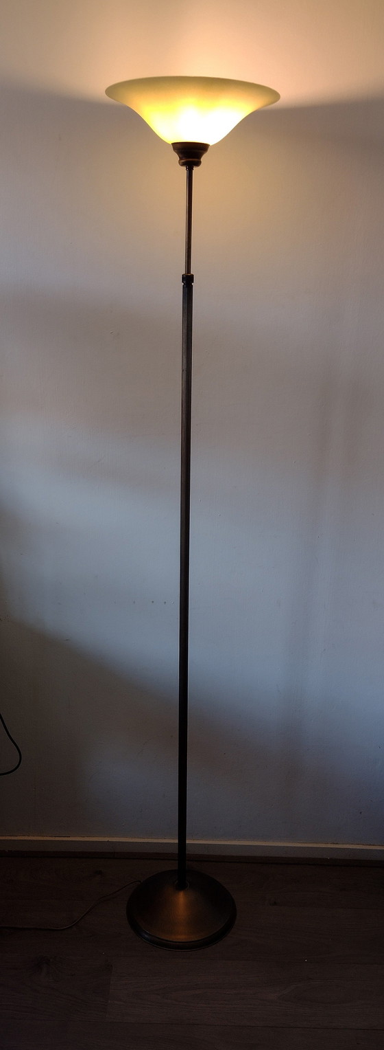Image 1 of Minimalist Vintage Messing Vloerlamp