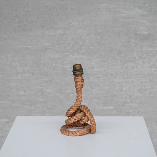 Vintage touw tafellamp van Audoux-Minet, Frankrijk 1960