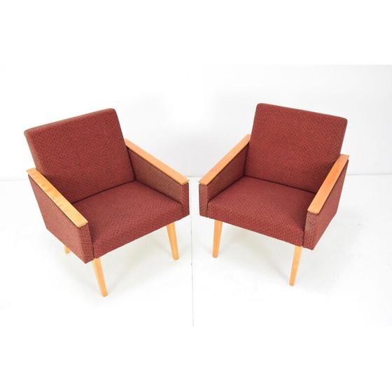 Image 1 of Paar Mid Century fauteuils, Tsjecho-Slowakije 1960