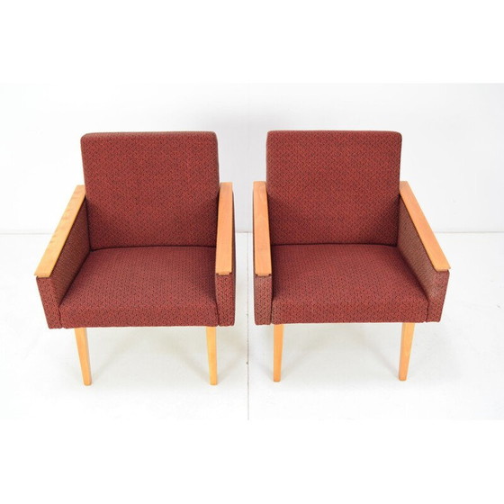 Image 1 of Paar Mid Century fauteuils, Tsjecho-Slowakije 1960